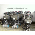 with Pneumatic Actuator + Limit Switch Box Ball Valve (Q641F)